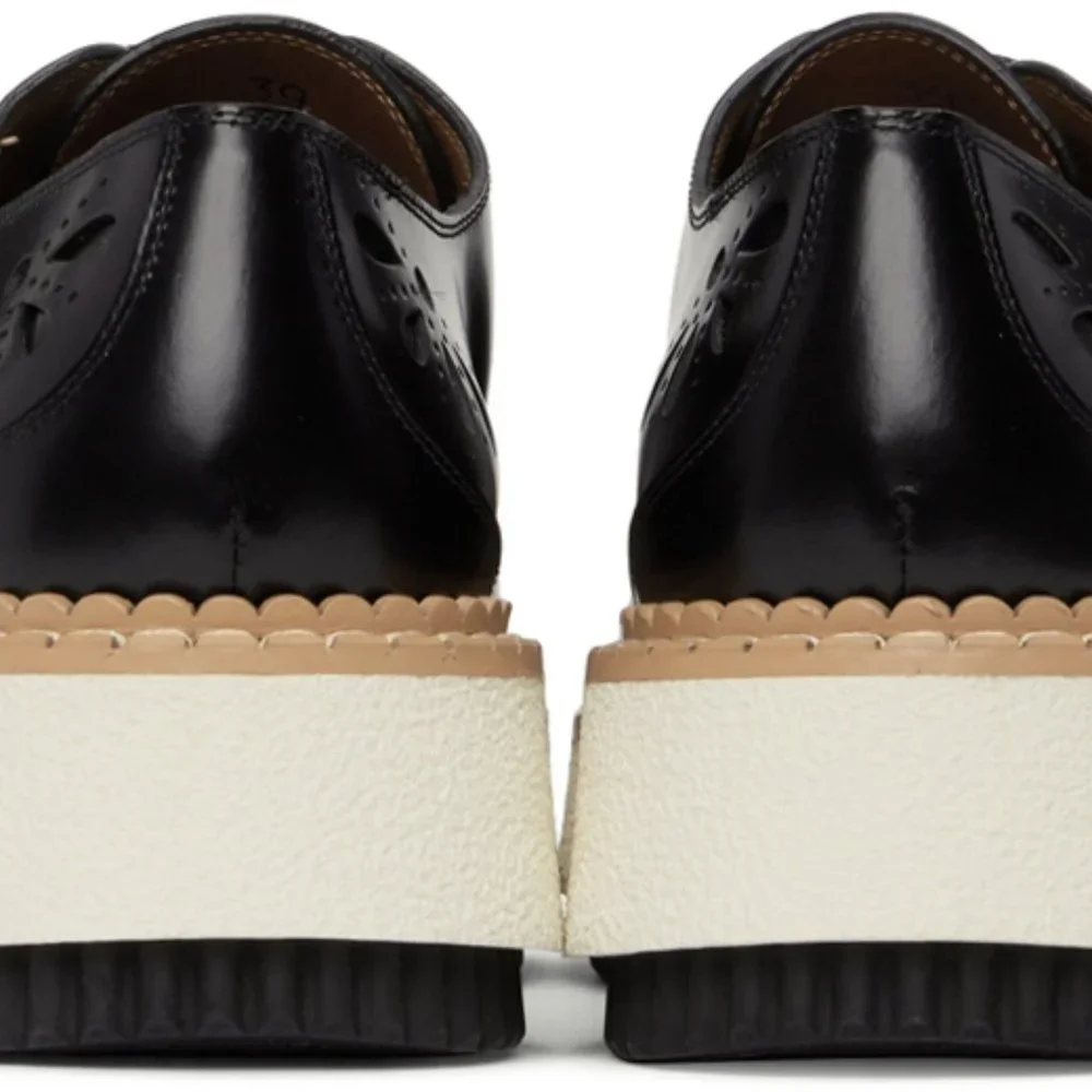 Chloé Black Kurtys Lace-Up Derbys NWT - Picture 5 of 5